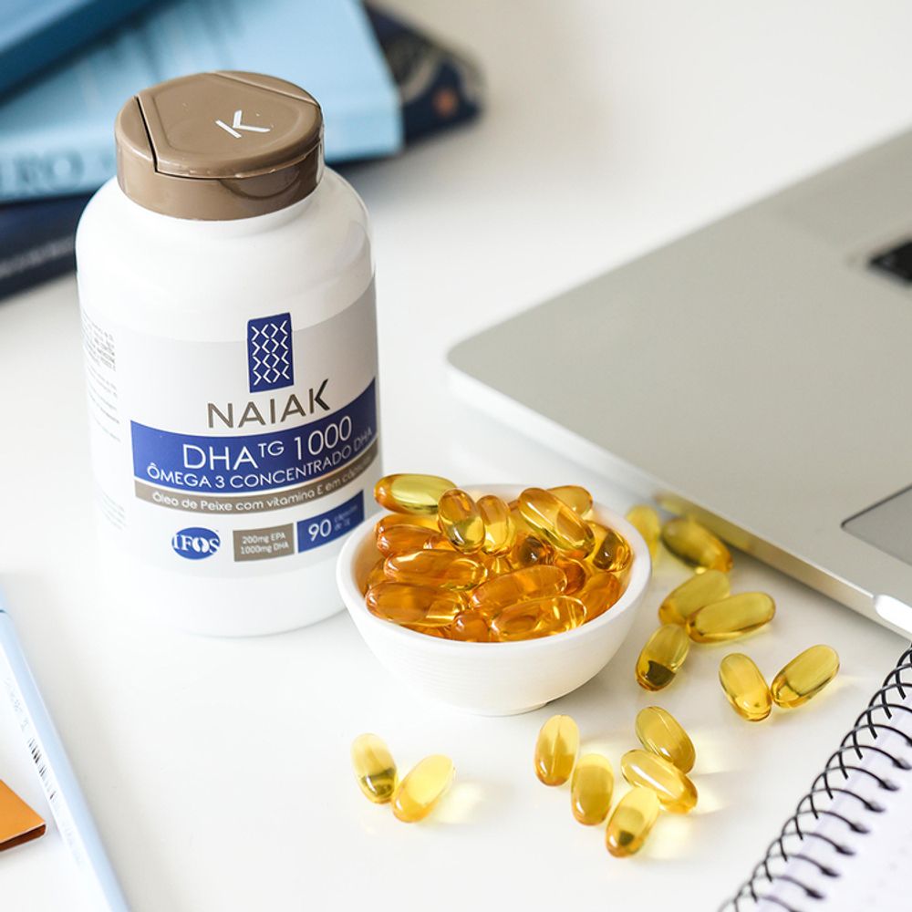 DHA TG 1000 ÔMEGA 3 CONCENTRADO em cápsulas Naiak